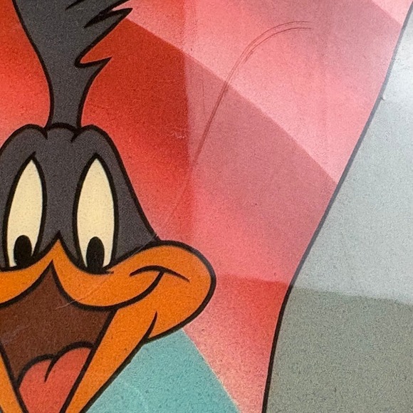 Vtg Looney Tunes Wall Art 90s Plaque That's All Folks Bugs Bunny & Cast Man Cave - Picture 4 of 16